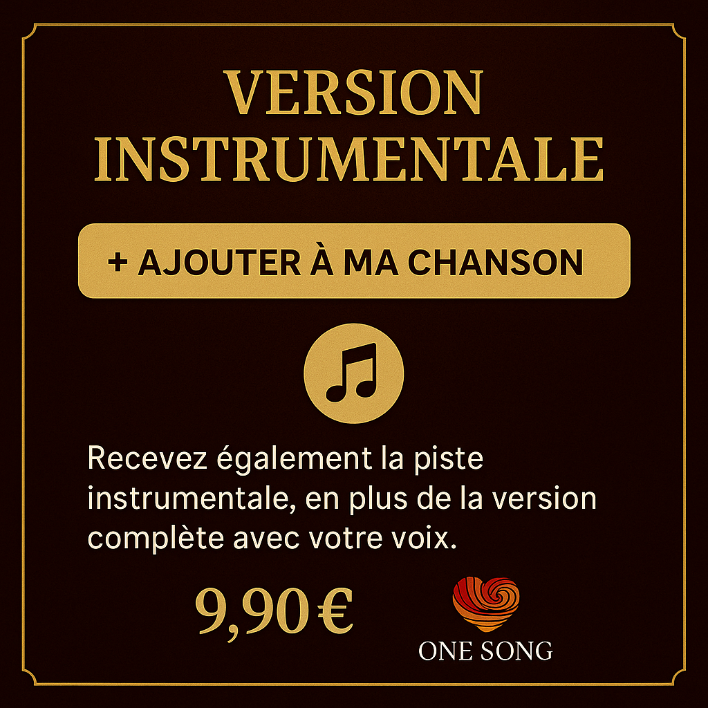 Version instrumentale de la chanson